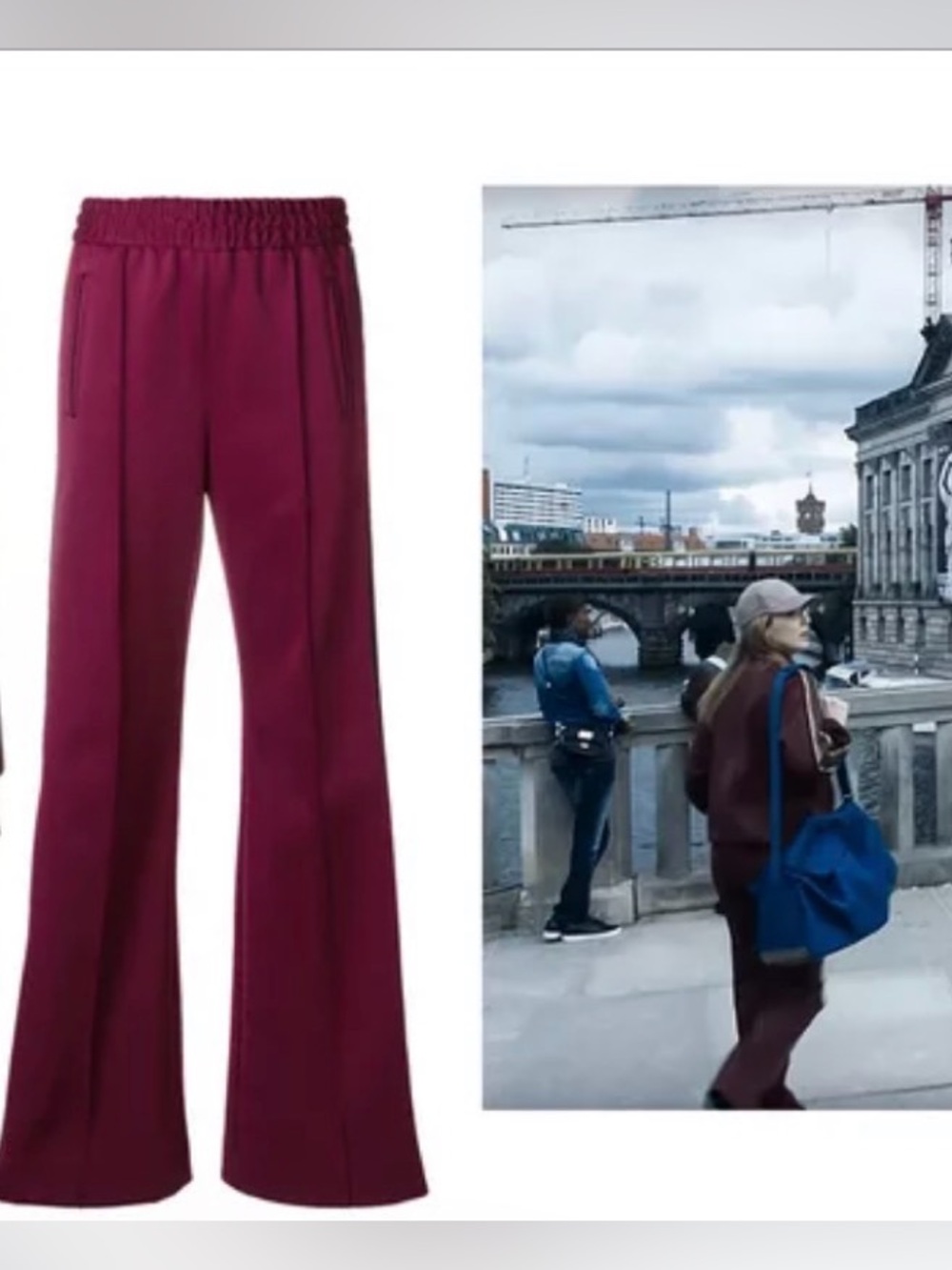 Villanelle Marc Jacob’s Women's High-Rise Wide-Leg Track Pants -